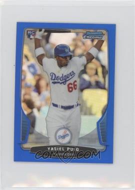 2013 Bowman Chrome Minis - [Base] - Blue Refractor #330 - Yasiel Puig /99