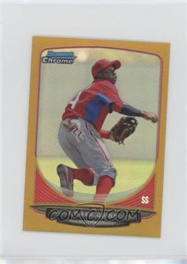 2013 Bowman Chrome Minis - [Base] - Gold Refractor #117 - Roman Quinn /50