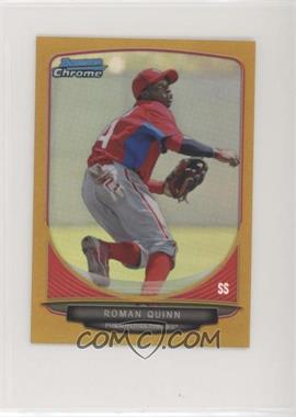 2013 Bowman Chrome Minis - [Base] - Gold Refractor #117 - Roman Quinn /50