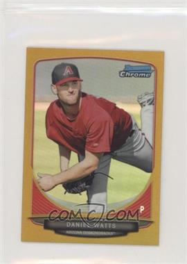 2013 Bowman Chrome Minis - [Base] - Gold Refractor #162 - Daniel Watts /50