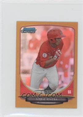 2013 Bowman Chrome Minis - [Base] - Gold Refractor #187 - Chris Rivera /50