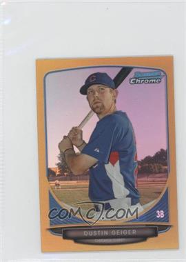 2013 Bowman Chrome Minis - [Base] - Gold Refractor #189 - Dustin Geiger /50