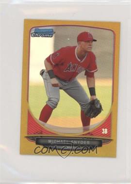 2013 Bowman Chrome Minis - [Base] - Gold Refractor #194 - Michael Snyder /50