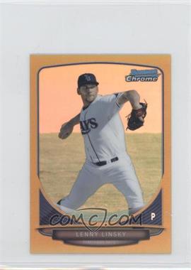 2013 Bowman Chrome Minis - [Base] - Gold Refractor #201 - Lenny Linsky /50