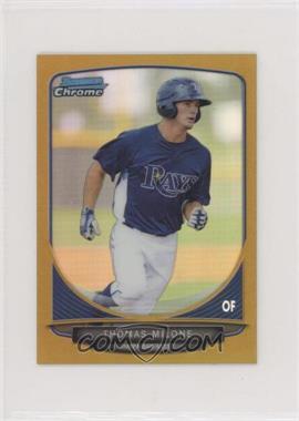 2013 Bowman Chrome Minis - [Base] - Gold Refractor #295 - Thomas Milone /50