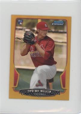 2013 Bowman Chrome Minis - [Base] - Gold Refractor #326 - Shelby Miller /50