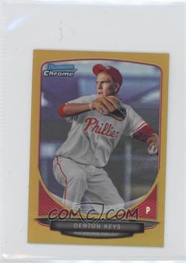 2013 Bowman Chrome Minis - [Base] - Gold Refractor #41 - Denton Keys /50