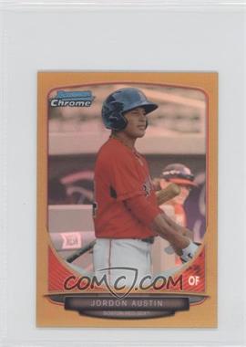 2013 Bowman Chrome Minis - [Base] - Gold Refractor #54 - Jordon Austin /50