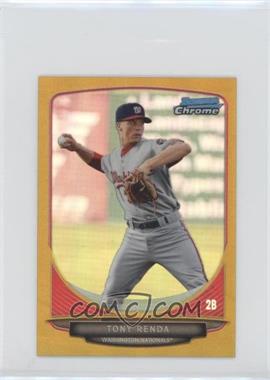 2013 Bowman Chrome Minis - [Base] - Gold Refractor #92 - Tony Renda /50