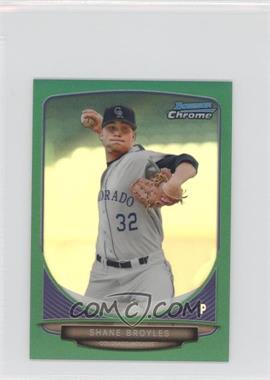 2013 Bowman Chrome Minis - [Base] - Green Refractor #118 - Shane Broyles /75