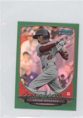 2013 Bowman Chrome Minis - [Base] - Green Refractor #142 - Oscar Mercado /75