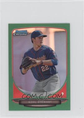 2013 Bowman Chrome Minis - [Base] - Green Refractor #280 - Kohl Stewart /75