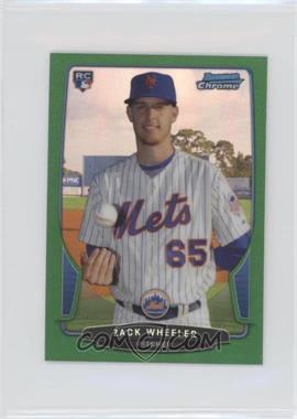 2013 Bowman Chrome Minis - [Base] - Green Refractor #329 - Zack Wheeler /75