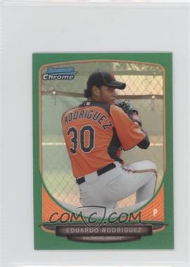 2013 Bowman Chrome Minis - [Base] - Green Refractor #80 - Eduardo Rodriguez /75