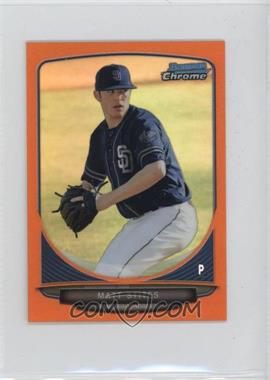 2013 Bowman Chrome Minis - [Base] - Orange Refractor #169 - Matt Stites /15