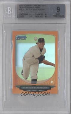 2013 Bowman Chrome Minis - [Base] - Orange Refractor #190 - Clayton Blackburn /15 [BGS 9 MINT]