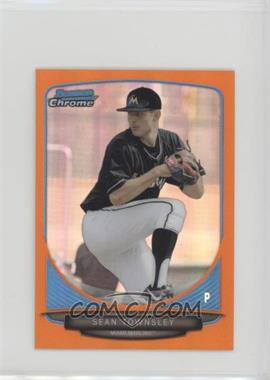 2013 Bowman Chrome Minis - [Base] - Orange Refractor #291 - Sean Townsley /15