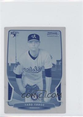 2013 Bowman Chrome Minis - [Base] - Printing Plate Cyan #327 - Sonny Gray /1