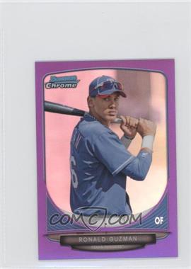 2013 Bowman Chrome Minis - [Base] - Purple Refractor #256 - Ronald Guzman /5