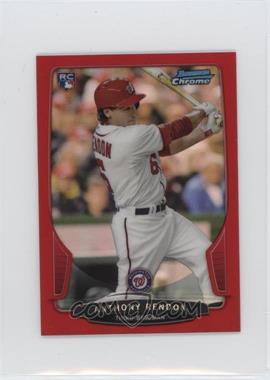 2013 Bowman Chrome Minis - [Base] - Red Refractor #317 - Anthony Rendon /10