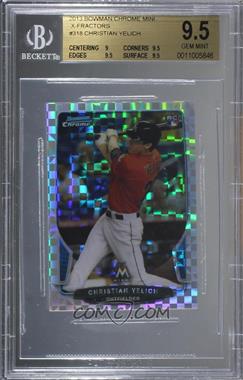 2013 Bowman Chrome Minis - [Base] - X-Fractor #318 - Christian Yelich /100 [BGS 9.5 GEM MINT]