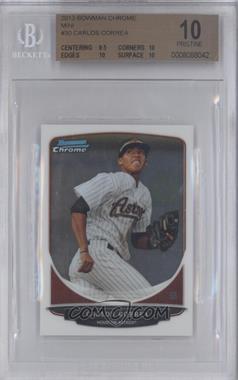 2013 Bowman Chrome Minis - [Base] #30 - Carlos Correa [BGS 10 PRISTINE]