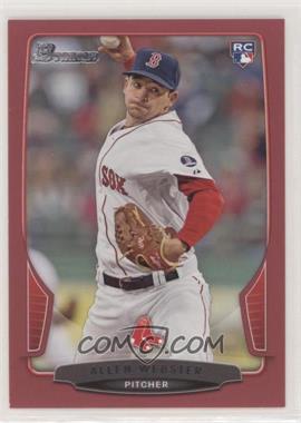 2013 Bowman Draft Picks & Prospects - [Base] - Red #34 - Allen Webster /5