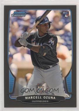 2013 Bowman Draft Picks & Prospects - Chrome - Black Refractor #17 - Marcell Ozuna /35