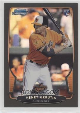 2013 Bowman Draft Picks & Prospects - Chrome - Black Refractor #8 - Henry Urrutia /35