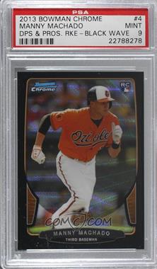 2013 Bowman Draft Picks & Prospects - Chrome - Black Wave Refractor #4 - Manny Machado [PSA 9 MINT]