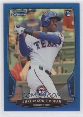 2013 Bowman Draft Picks & Prospects - Chrome - Blue Refractor #26 - Jurickson Profar /99