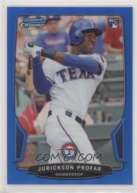 2013 Bowman Draft Picks & Prospects - Chrome - Blue Refractor #26 - Jurickson Profar /99