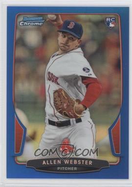 2013 Bowman Draft Picks & Prospects - Chrome - Blue Refractor #34 - Allen Webster /99