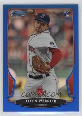 2013 Bowman Draft Picks & Prospects - Chrome - Blue Refractor #34 - Allen Webster /99