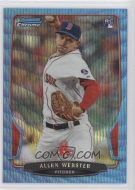 2013 Bowman Draft Picks & Prospects - Chrome - Blue Wave Refractor #34 - Allen Webster