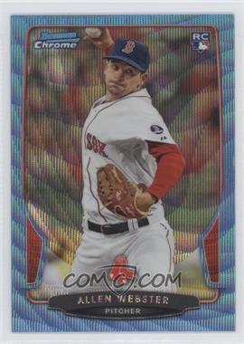 2013 Bowman Draft Picks & Prospects - Chrome - Blue Wave Refractor #34 - Allen Webster