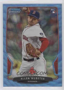 2013 Bowman Draft Picks & Prospects - Chrome - Blue Wave Refractor #34 - Allen Webster