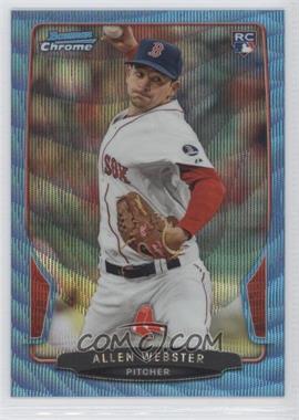 2013 Bowman Draft Picks & Prospects - Chrome - Blue Wave Refractor #34 - Allen Webster