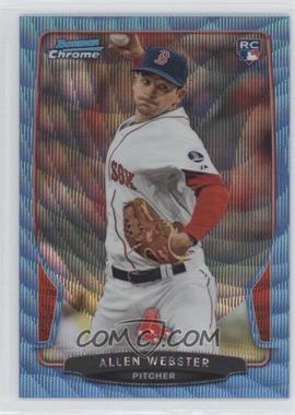 2013 Bowman Draft Picks & Prospects - Chrome - Blue Wave Refractor #34 - Allen Webster