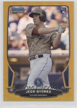 2013 Bowman Draft Picks & Prospects - Chrome - Gold Refractor #31 - Jedd Gyorko /50