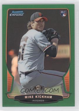 2013 Bowman Draft Picks & Prospects - Chrome - Green Refractor #13 - Mike Kickham /75