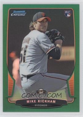 2013 Bowman Draft Picks & Prospects - Chrome - Green Refractor #13 - Mike Kickham /75