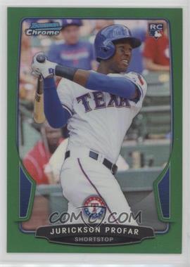 2013 Bowman Draft Picks & Prospects - Chrome - Green Refractor #26 - Jurickson Profar /75