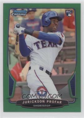 2013 Bowman Draft Picks & Prospects - Chrome - Green Refractor #26 - Jurickson Profar /75