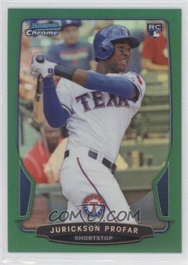 2013 Bowman Draft Picks & Prospects - Chrome - Green Refractor #26 - Jurickson Profar /75