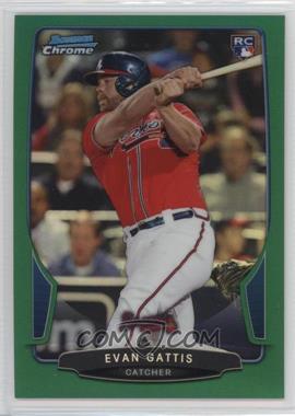 2013 Bowman Draft Picks & Prospects - Chrome - Green Refractor #37 - Evan Gattis /75