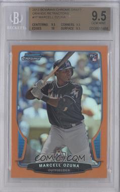 2013 Bowman Draft Picks & Prospects - Chrome - Orange Refractor #17 - Marcell Ozuna /25 [BGS 9.5 GEM MINT]