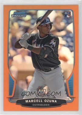 2013 Bowman Draft Picks & Prospects - Chrome - Orange Refractor #17 - Marcell Ozuna /25