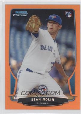 2013 Bowman Draft Picks & Prospects - Chrome - Orange Refractor #33 - Sean Nolin /25