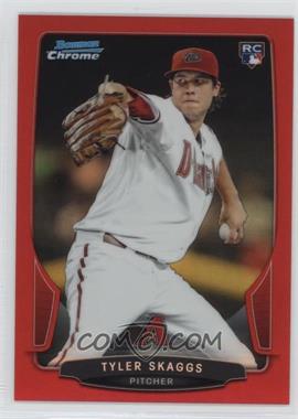 2013 Bowman Draft Picks & Prospects - Chrome - Red Refractor #2 - Tyler Skaggs /5